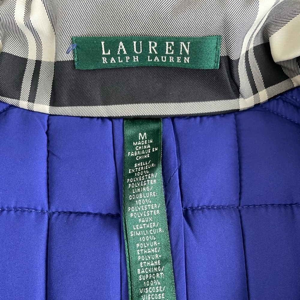 Lauren Ralph Lauren Black White Plaid Vest Size Medium - Picture 3 of 10